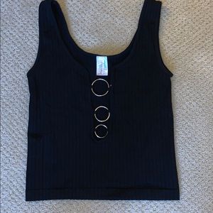 Black crop top